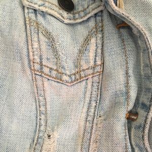 Hollister distressed jean jacket